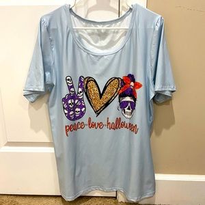 Peace, Love, Halloween Shirt